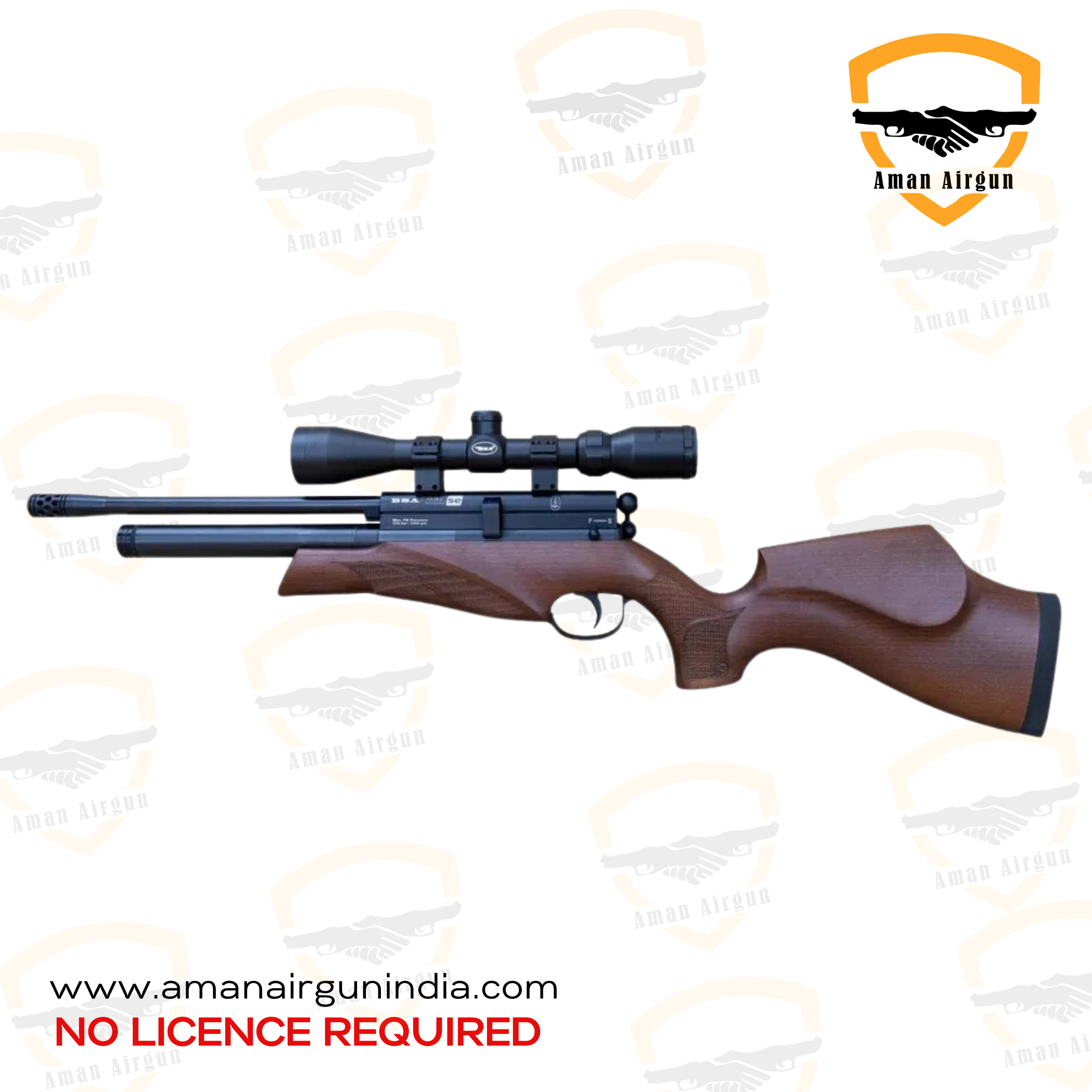 Brown BSA Ultra SE Beech Air Rifle Aman Airgun India 3