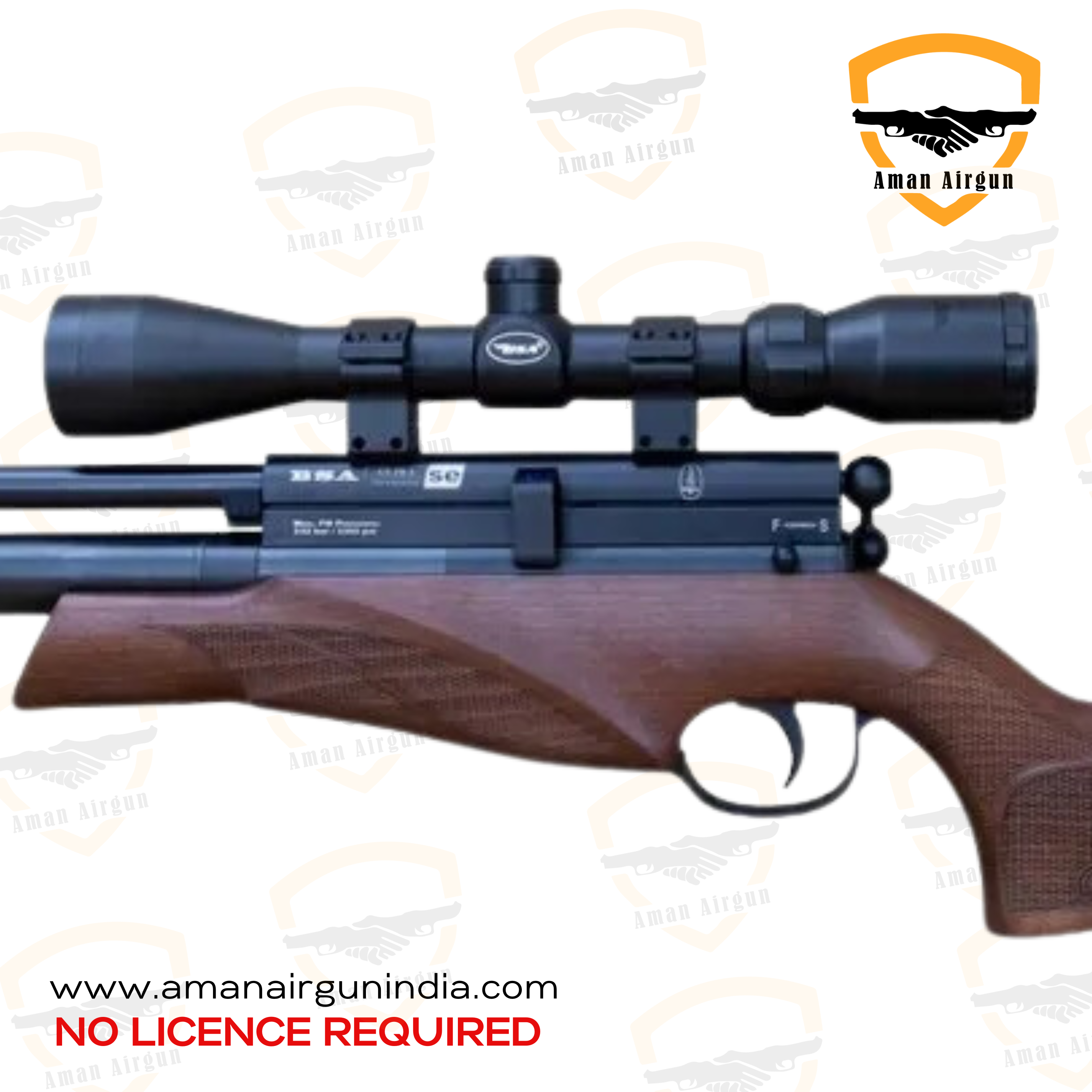 Brown BSA Ultra SE Beech Air Rifle Aman Airgun India 4